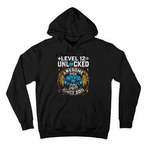 Level 12 Unlocked Since 2011 12nd Birthday Gaming Hoodie