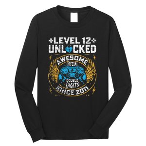 Level 12 Unlocked Since 2011 12nd Birthday Gaming Long Sleeve Shirt