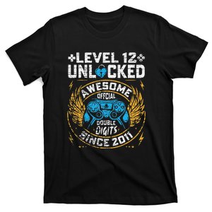 Level 12 Unlocked Since 2011 12nd Birthday Gaming T-Shirt