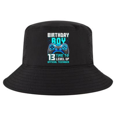 Level 13 Unlocked Video Game 13th Birthday Teenager Cool Comfort Performance Bucket Hat