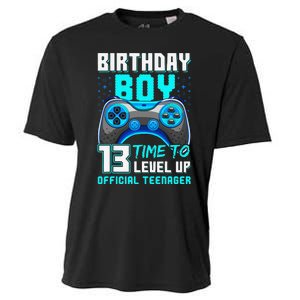 Level 13 Unlocked Video Game 13th Birthday Teenager Cooling Performance Crew T-Shirt