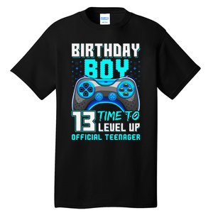 Level 13 Unlocked Video Game 13th Birthday Teenager Tall T-Shirt