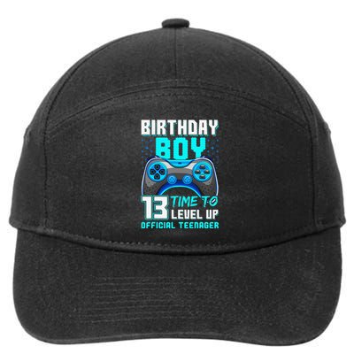 Level 13 Unlocked Video Game 13th Birthday Teenager 7-Panel Snapback Hat