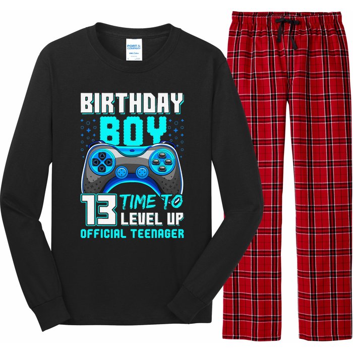 Level 13 Unlocked Video Game 13th Birthday Teenager Long Sleeve Pajama Set