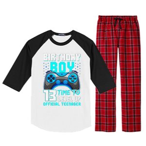 Level 13 Unlocked Video Game 13th Birthday Teenager Raglan Sleeve Pajama Set