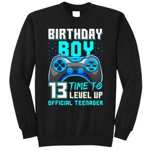 Level 13 Unlocked Video Game 13th Birthday Teenager Tall Sweatshirt