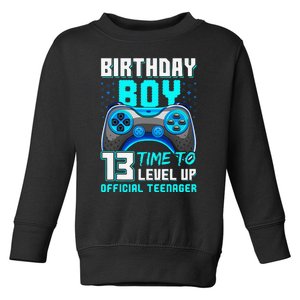 Level 13 Unlocked Video Game 13th Birthday Teenager Toddler Sweatshirt