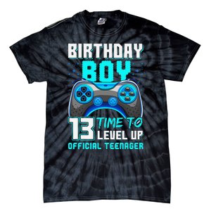 Level 13 Unlocked Video Game 13th Birthday Teenager Tie-Dye T-Shirt