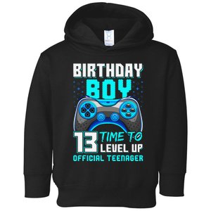 Level 13 Unlocked Video Game 13th Birthday Teenager Toddler Hoodie