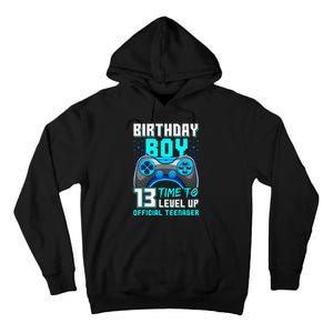 Level 13 Unlocked Video Game 13th Birthday Teenager Tall Hoodie