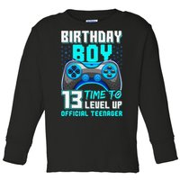 Level 13 Unlocked Video Game 13th Birthday Teenager Toddler Long Sleeve Shirt