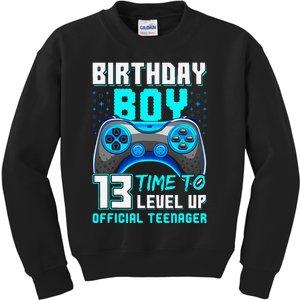 Level 13 Unlocked Video Game 13th Birthday Teenager Kids Sweatshirt