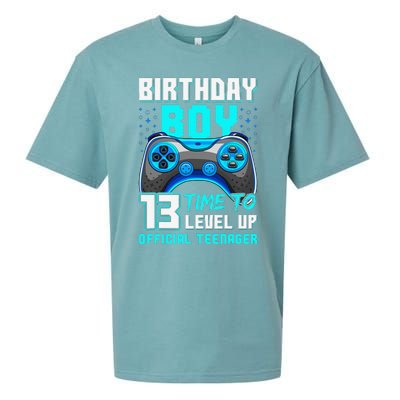 Level 13 Unlocked Video Game 13th Birthday Teenager Sueded Cloud Jersey T-Shirt