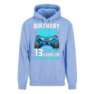 Level 13 Unlocked Video Game 13th Birthday Teenager Unisex Surf Hoodie