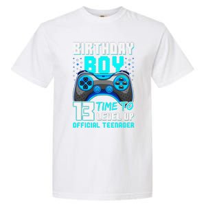 Level 13 Unlocked Video Game 13th Birthday Teenager Garment-Dyed Heavyweight T-Shirt