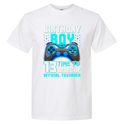 Level 13 Unlocked Video Game 13th Birthday Teenager Garment-Dyed Heavyweight T-Shirt