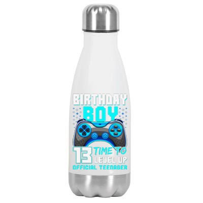 Level 13 Unlocked Video Game 13th Birthday Teenager Stainless Steel Insulated Water Bottle