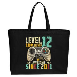 Level 12 Unlocked Officialnager 12th Birthday Gamer Gift Cotton Canvas Jumbo Tote