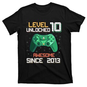 Level 10 Unlocked 10th Birthday 10 Year Old Gamer Bday T-Shirt