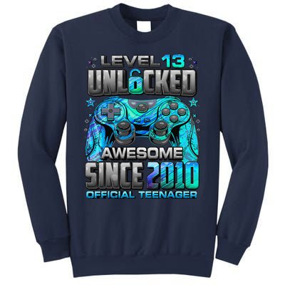 Level 13 Unlocked Awesome Since 2010 13th Birthday Gaming Sweatshirt