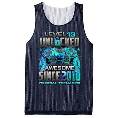 Level 13 Unlocked Awesome Since 2010 13th Birthday Gaming Mesh Reversible Basketball Jersey Tank