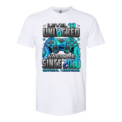 Level 13 Unlocked Awesome Since 2010 13th Birthday Gaming Softstyle CVC T-Shirt