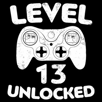 Level 13 Unlocked 13th Video Gamer Birthday Gift T-Shirt