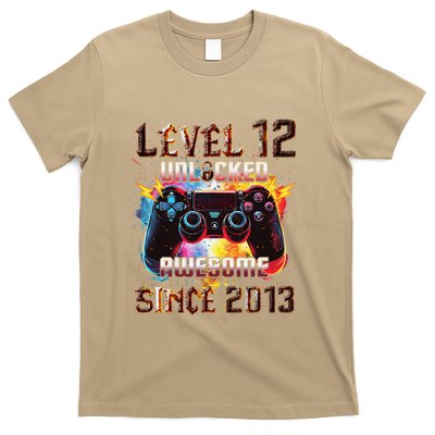 Level 12 Unlocked Awesome Since 2013 Video Game Birthday T-Shirt