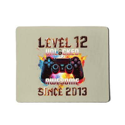 Level 12 Unlocked Awesome Since 2013 Video Game Birthday Mousepad