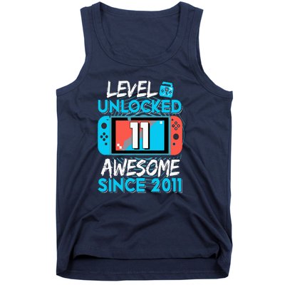 Level 11 Unlocked Awesome 2011 Funny Video Gamer Tank Top