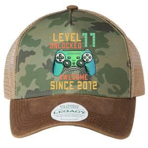 Level 11 Unlocked 11th Birthday 11 Year Old Boy Gifts Gamer Legacy Tie Dye Trucker Hat