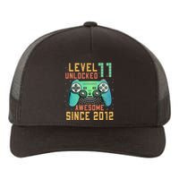 Level 11 Unlocked 11th Birthday 11 Year Old Boy Gifts Gamer Yupoong Adult 5-Panel Trucker Hat