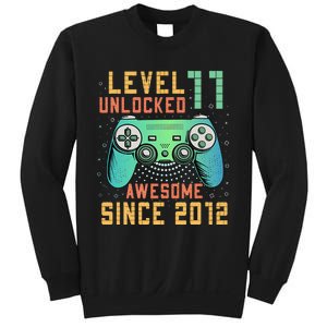 Level 11 Unlocked 11th Birthday 11 Year Old Boy Gifts Gamer Sweatshirt