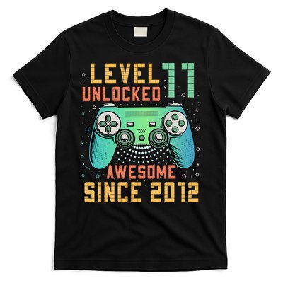 Level 11 Unlocked 11th Birthday 11 Year Old Boy Gifts Gamer T-Shirt