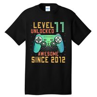 Level 11 Unlocked 11th Birthday 11 Year Old Boy Gifts Gamer Tall T-Shirt