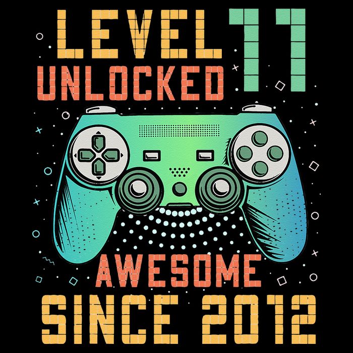 Level 11 Unlocked 11th Birthday 11 Year Old Boy Gifts Gamer Impact Tech Backpack