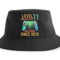 Level 11 Unlocked 11th Birthday 11 Year Old Boy Gifts Gamer Sustainable Bucket Hat