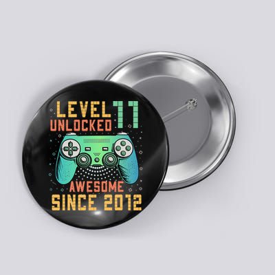 Level 11 Unlocked 11th Birthday 11 Year Old Boy Gifts Gamer Button