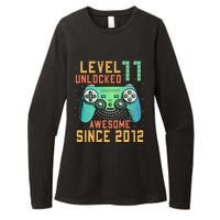 Level 11 Unlocked 11th Birthday 11 Year Old Boy Gifts Gamer Womens CVC Long Sleeve Shirt