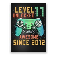 Level 11 Unlocked 11th Birthday 11 Year Old Boy Gifts Gamer Poster