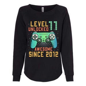 Level 11 Unlocked 11th Birthday 11 Year Old Boy Gifts Gamer Womens California Wash Sweatshirt