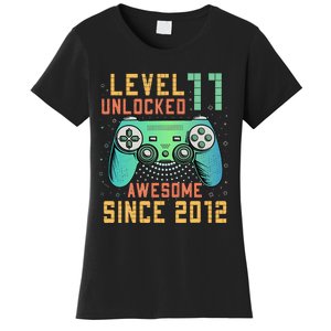 Level 11 Unlocked 11th Birthday 11 Year Old Boy Gifts Gamer Women's T-Shirt