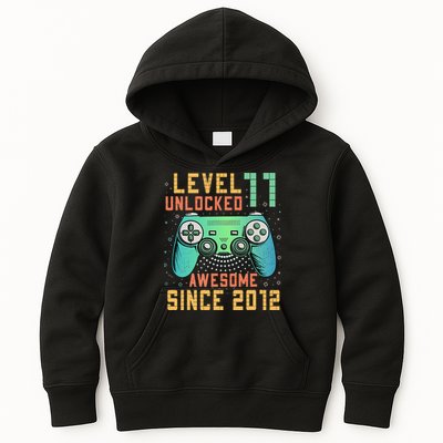 Level 11 Unlocked 11th Birthday 11 Year Old Boy Gifts Gamer Kids Hoodie