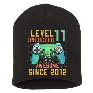 Level 11 Unlocked 11th Birthday 11 Year Old Boy Gifts Gamer Short Acrylic Beanie