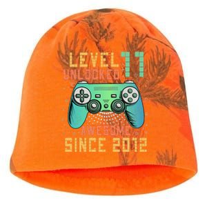 Level 11 Unlocked 11th Birthday 11 Year Old Boy Gifts Gamer Kati - Camo Knit Beanie