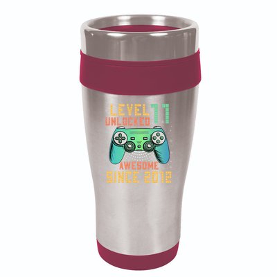 Level 11 Unlocked 11th Birthday 11 Year Old Boy Gifts Gamer 16oz Travel Tumbler