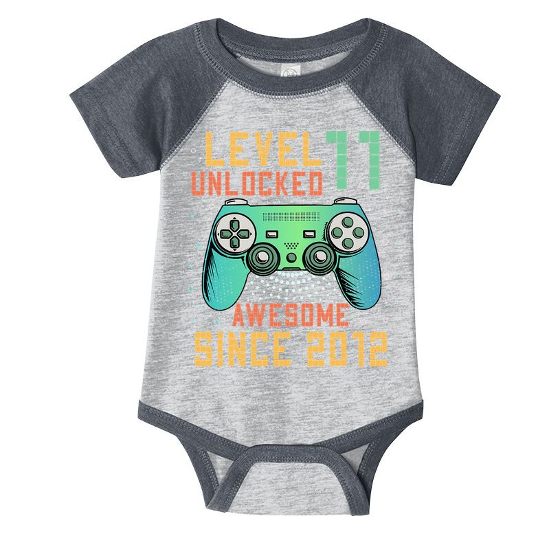 Level 11 Unlocked 11th Birthday 11 Year Old Boy Gifts Gamer Infant Baby Jersey Bodysuit