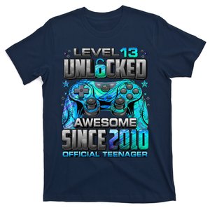 Level 13 Unlocked Awesome Since 2010 13th Birthday Gaming T-Shirt