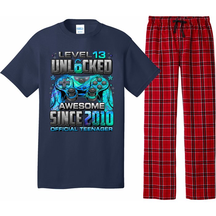 Level 13 Unlocked Awesome Since 2010 13th Birthday Gaming Pajama Set