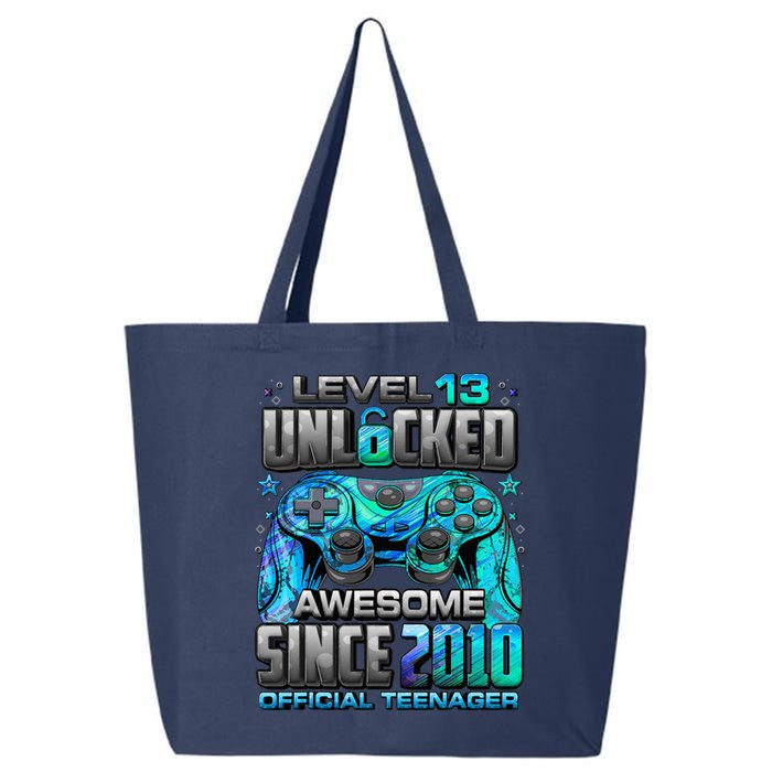 Level 13 Unlocked Awesome Since 2010 13th Birthday Gaming 25L Jumbo Tote